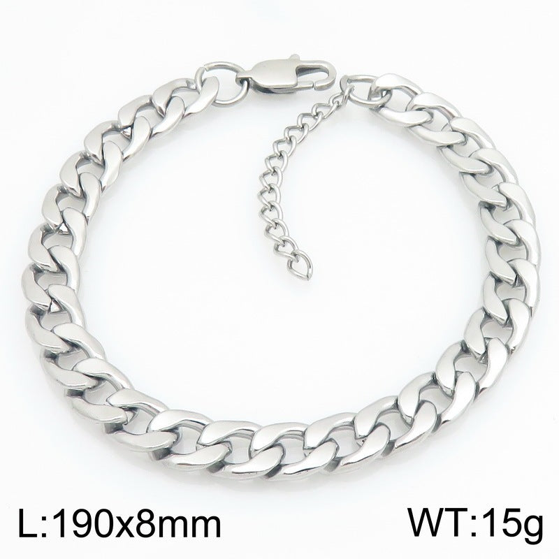 Minimalist Figaro Chain Stainless Steel Bracelet – Unisex Nk Chain Adjustable Handmade