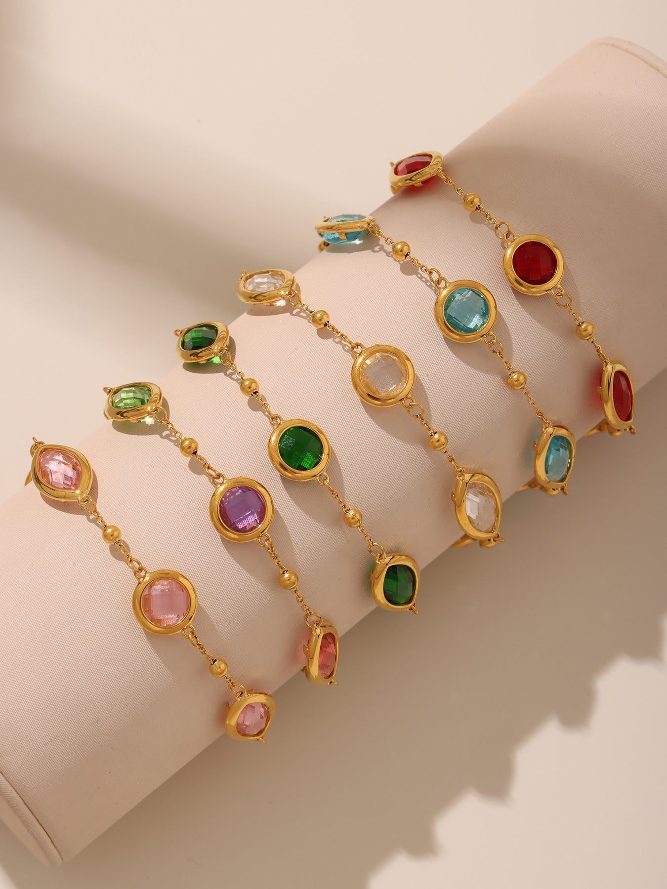 Planderful Dopamine Glass Ball Bracelet For Elegant Women