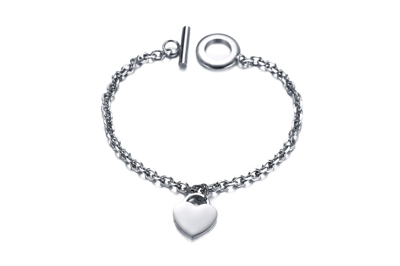 Women's Ins Wind Titanium Steel Bracelet Rose Gold Jewelry