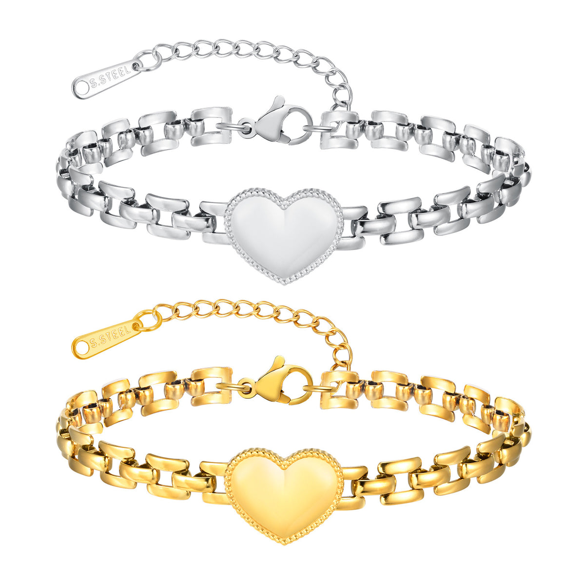 Heart Stainless Steel Bracelet for Women