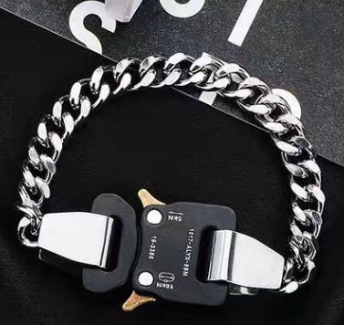 Planderful Jewelry Steel Lock Chain Necklace For Men Hip Hop Street Style Premium