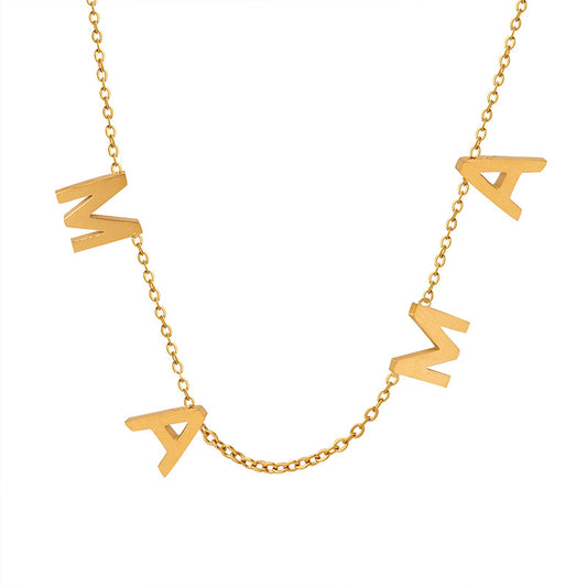 Golden Mama Pendant Necklace - Stylish Mother's Day Gift for Women