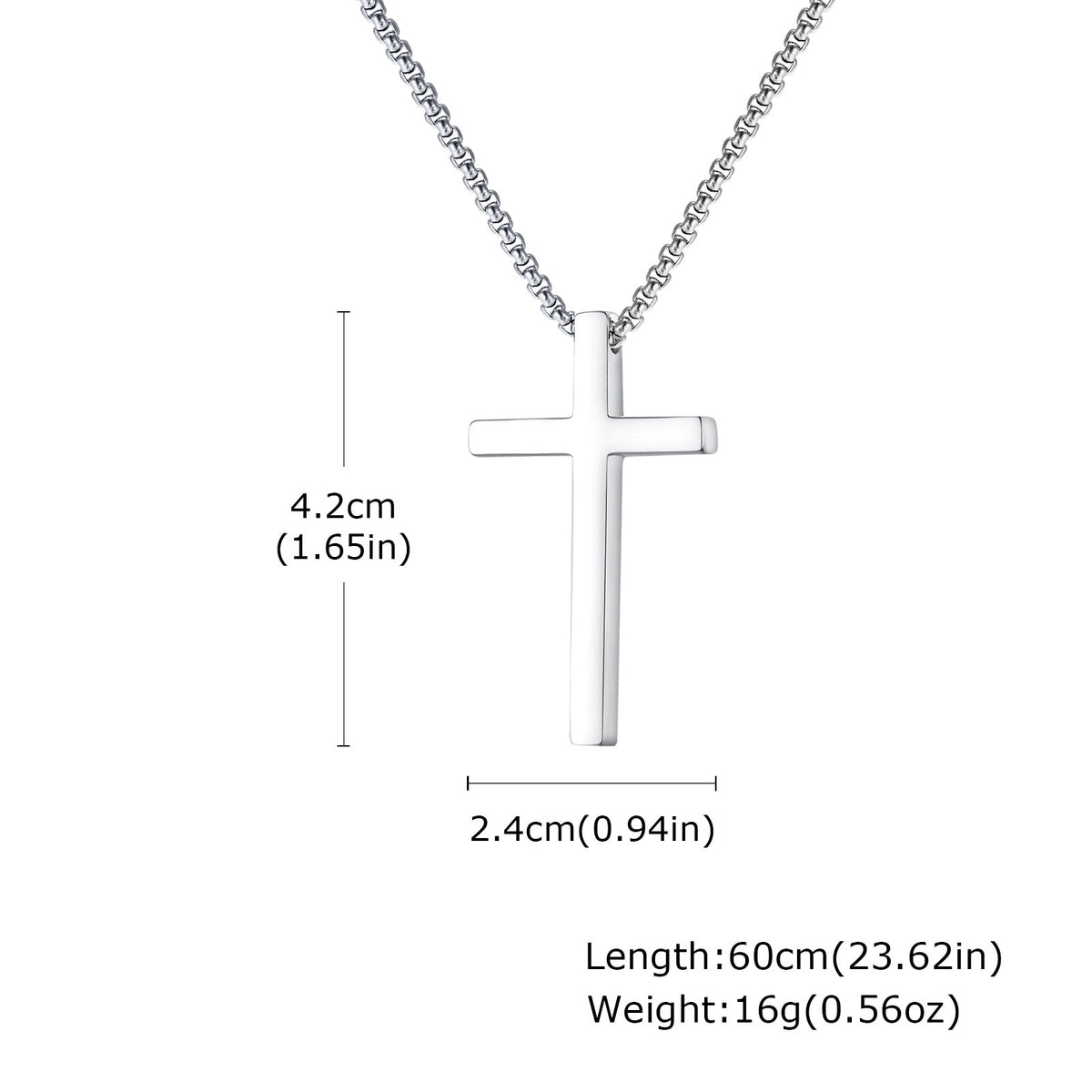 Stainless Steel Cross Necklace