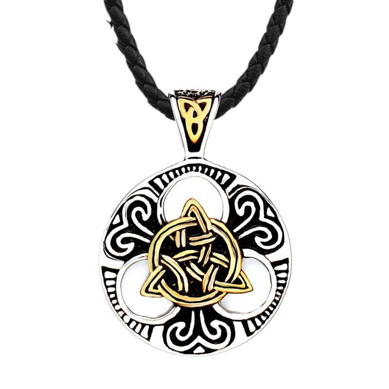 Scandinavian Viking Viking Celtic Knot Stainless Steel Pendant Necklace