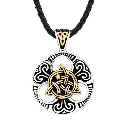 Scandinavian Viking Viking Celtic Knot Stainless Steel Pendant Necklace
