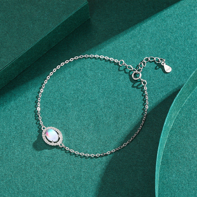Moonlight Stone Sterling Silver Bracelet