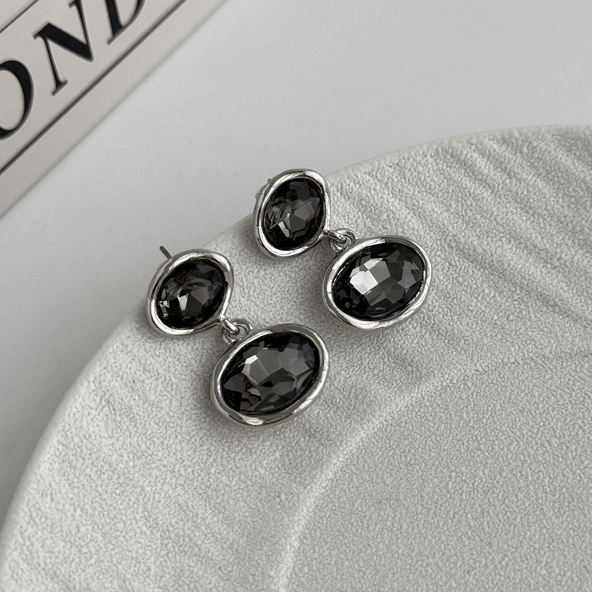 Planderful Vienna Verve Square Zircon Pendant Earrings For Women Elegant Everyday Statement Jewelry