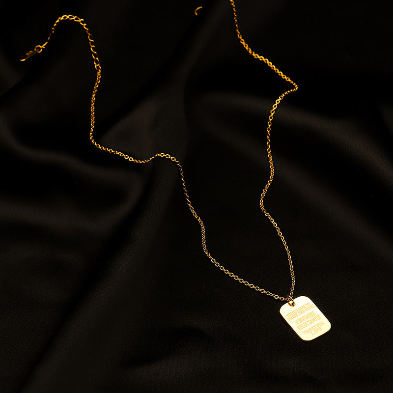 Titanium Steel Pendant Necklace