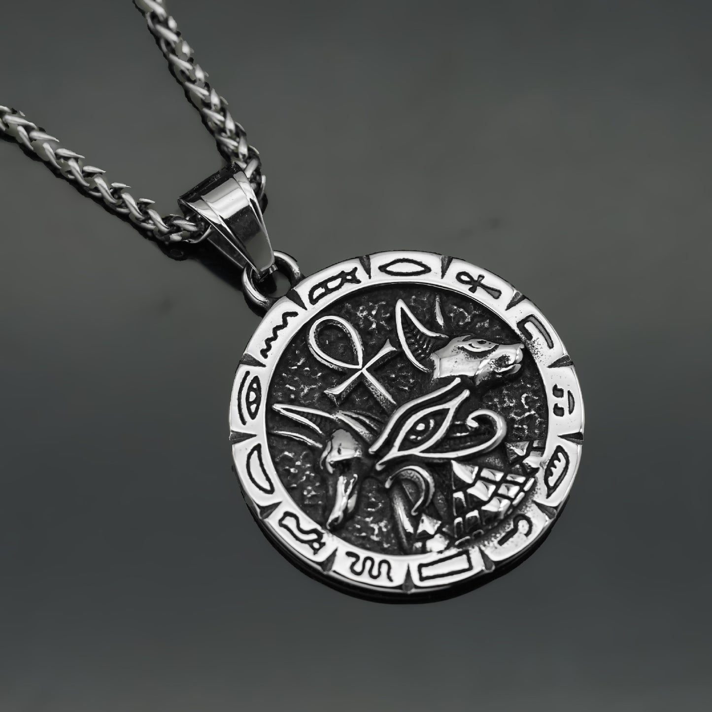 Steel Necklace – Vintage Ankh Cross Pendant