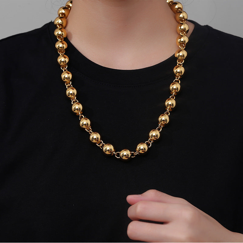 Steel Necklace - Statement Beaded For Men