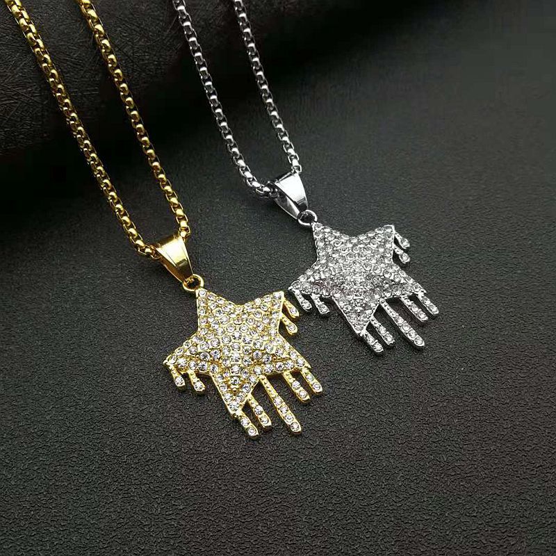 Zircon Necklace – Hip-Hop Dainty Water Drop Pendant
