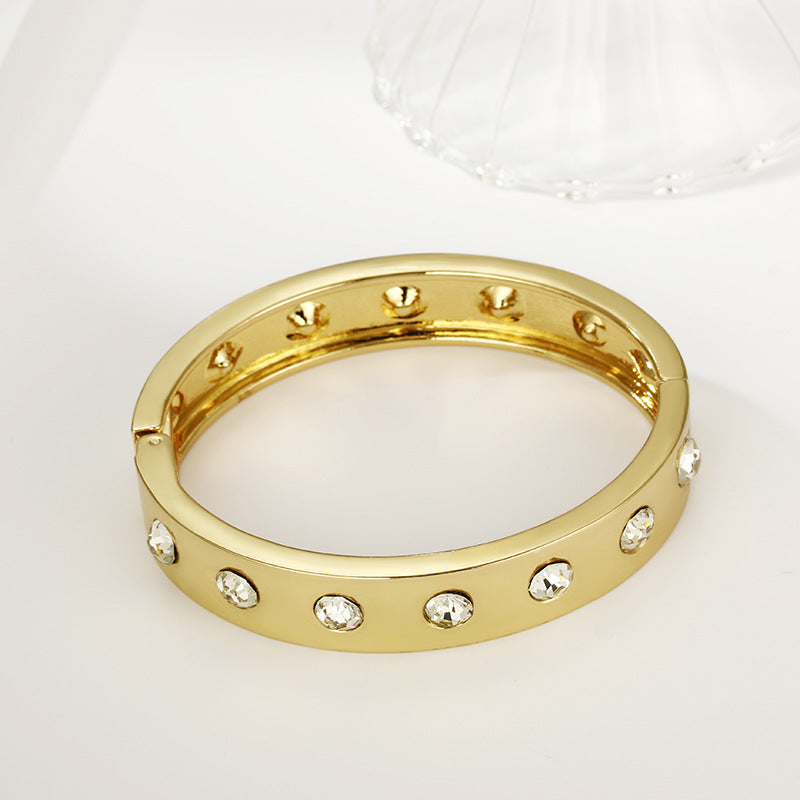 Daring Cutout Rhinestone Bracelet for Fashion Forward Women