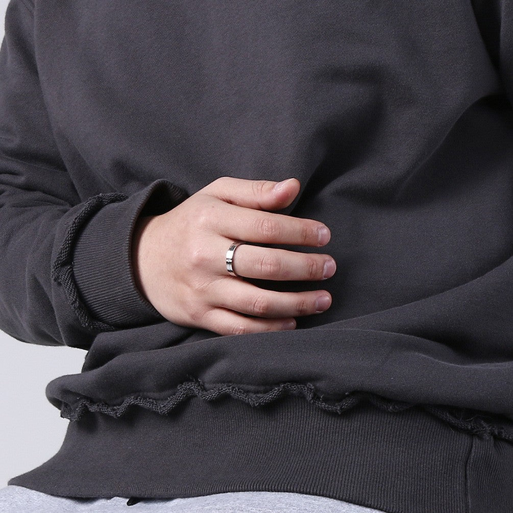 European and American Style Titanium Steel Couple Rings