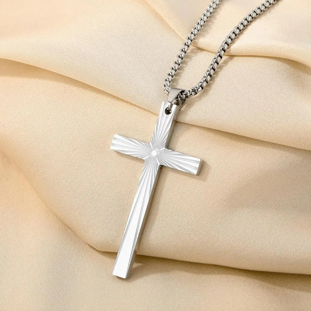 1. Planderful Stainless Steel Cross Necklace For Unisex Hip Hop Style Giftworthy Accessory
