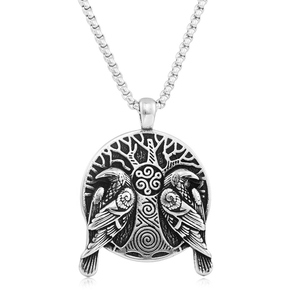 European And American Stainless Steel Magpie Pendant Men
