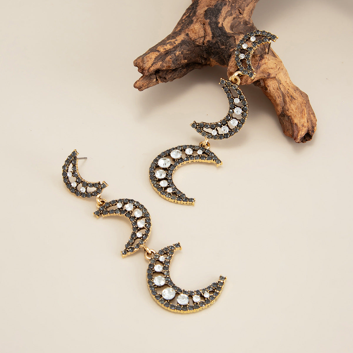 Planderful Ethnic Sun Moon Star Fringed Long Stud Earrings Imitation Pearl Versatile Statement Jewelry For Women