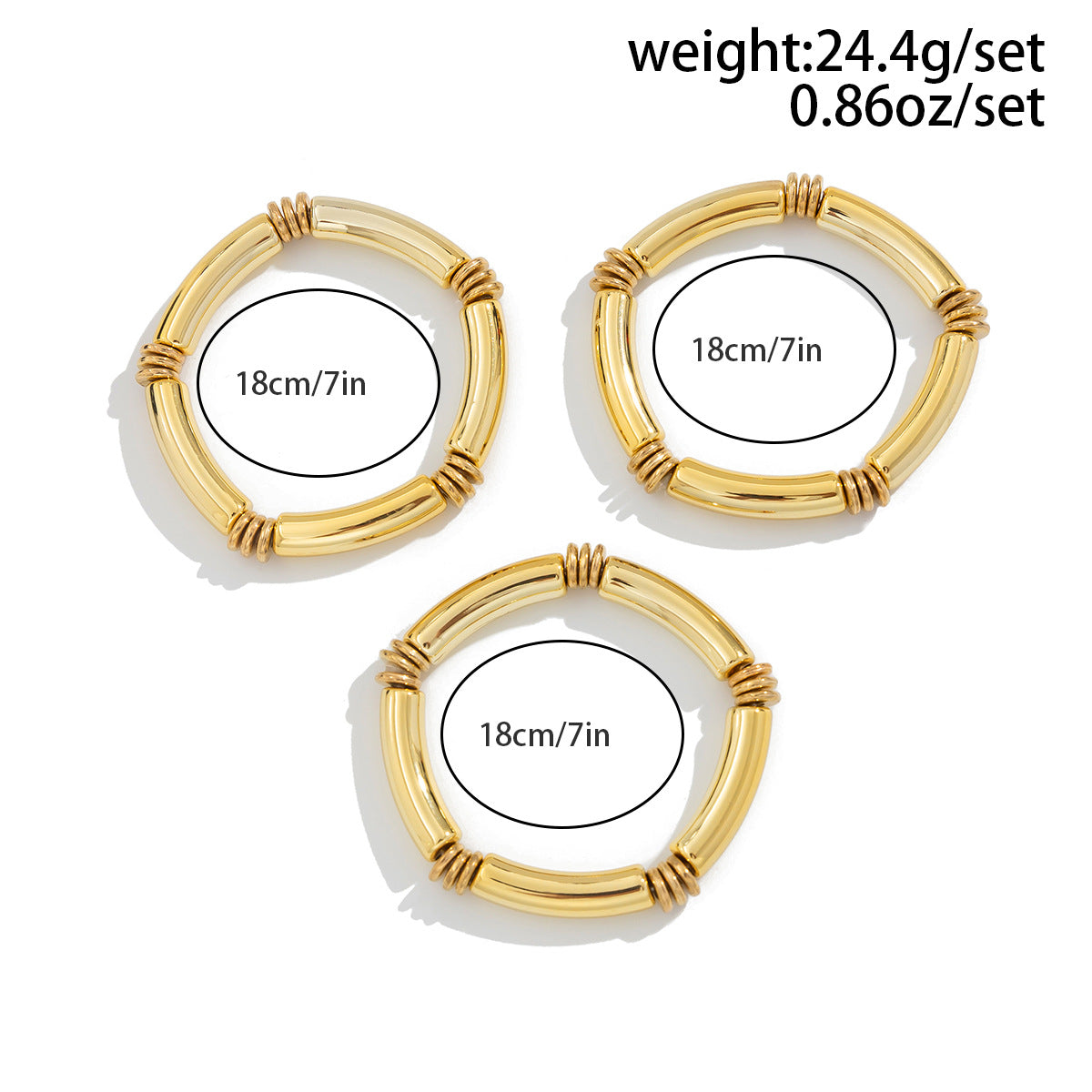 Planderful Vienna Verve Retro Beaded Elbow Bracelet Set For Women Geometric Statement Jewelry