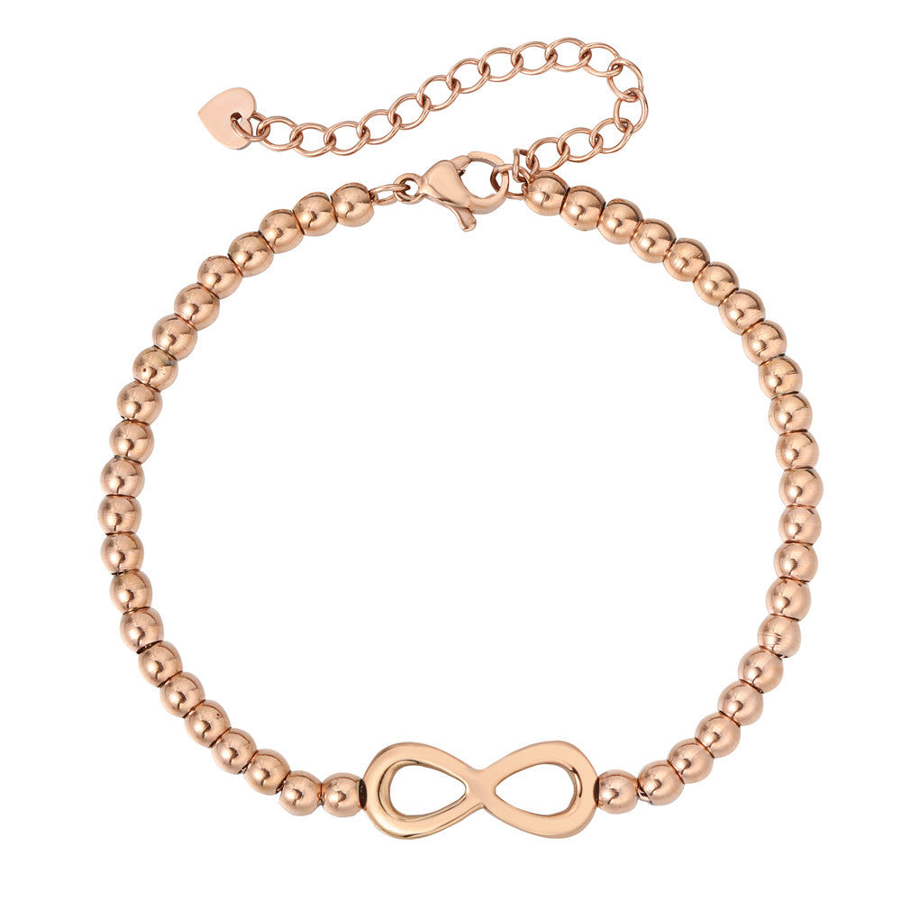 Infinity Symbol Titanium Steel Bracelet By Planderful For Women And Unisex Everyday Statement Jewelry