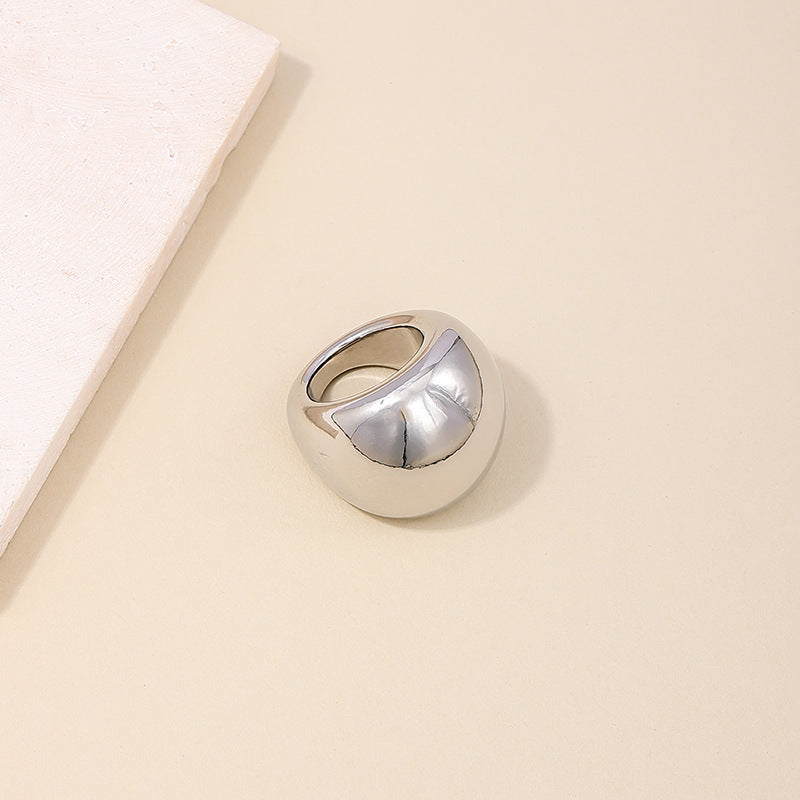 European Chic Retro Geometric Ring - Vienna Verve Collection