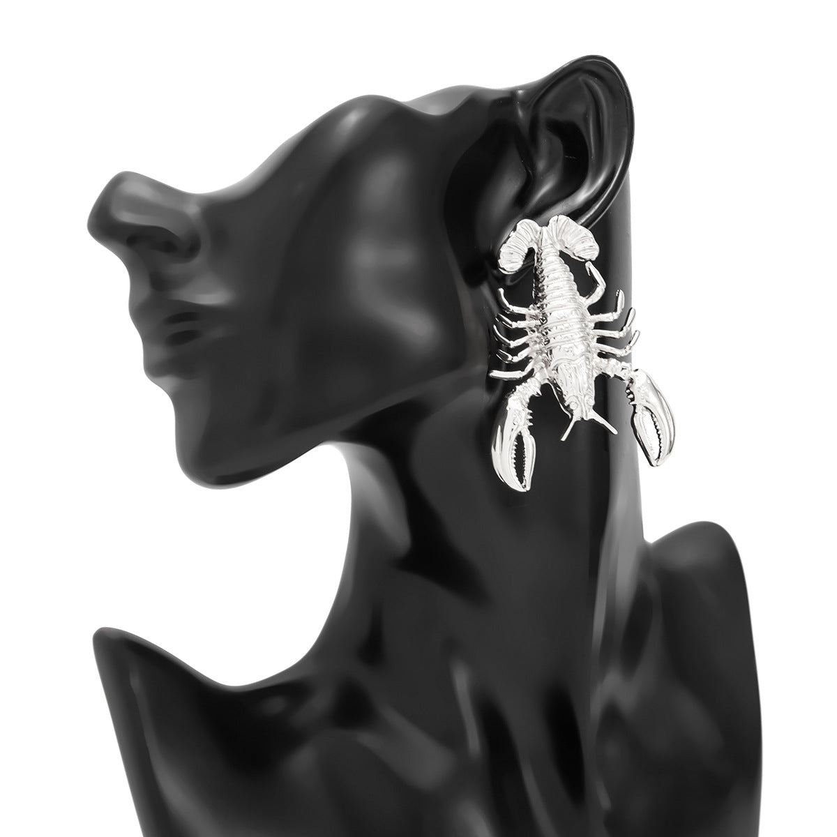 Planderful Lobster Pendant Stud Earrings For Women 3D Ocean Style Design Vienna Verve Collection