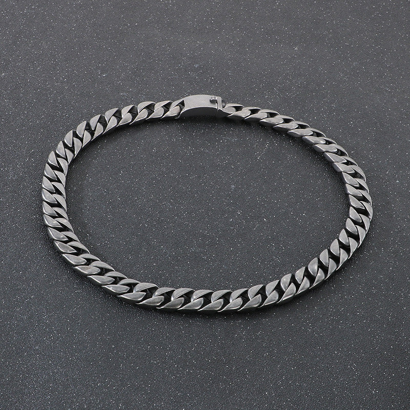 Planderful Cuban Chain Necklace 15mm Stainless Steel Men