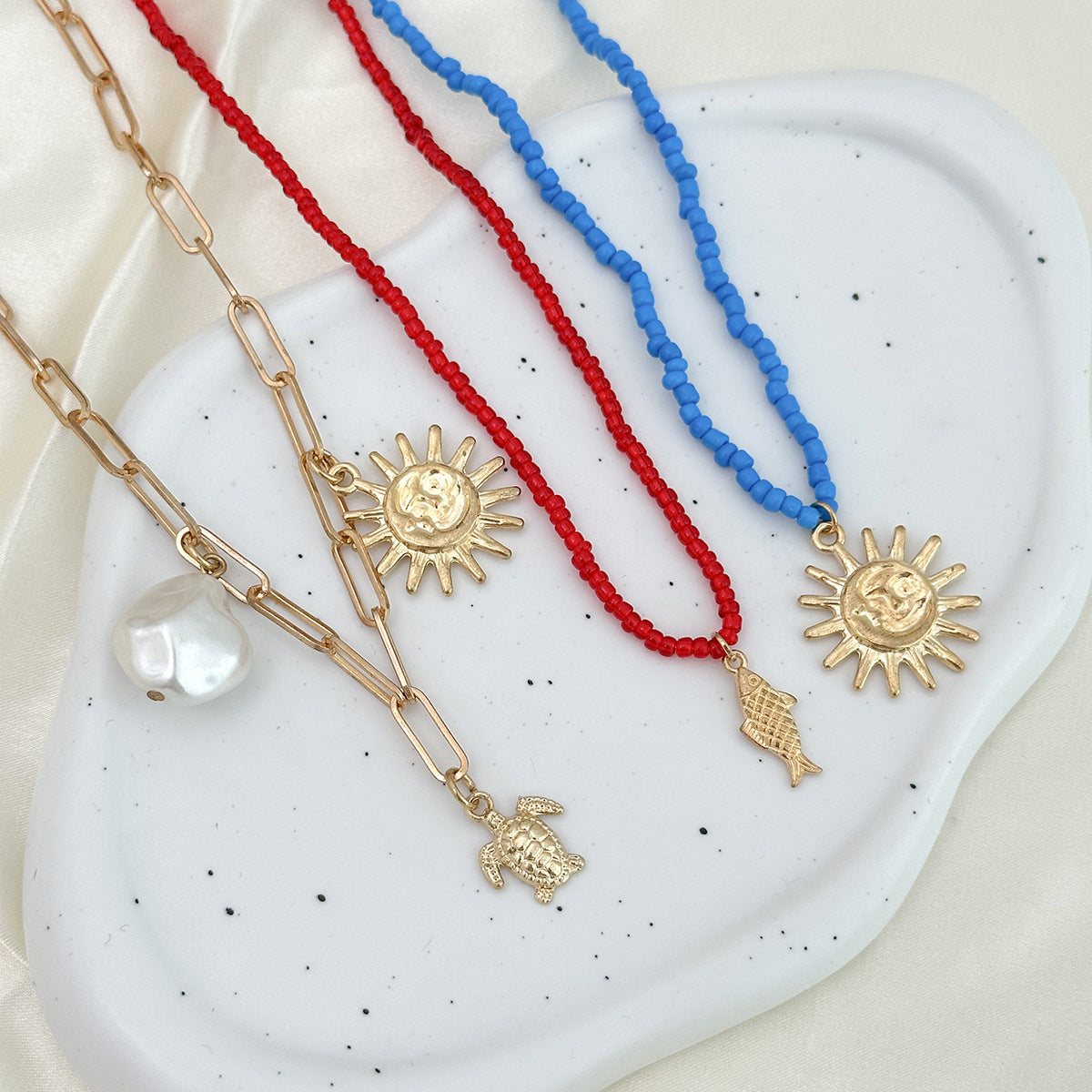 Planderful Vienna Verve Necklace – Coastal Inspired Multi-Layer Design