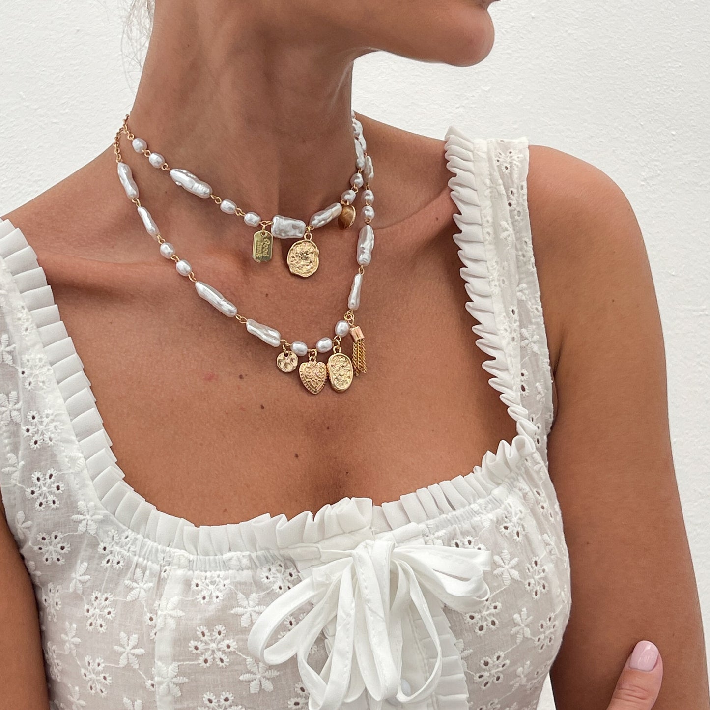 Planderful Vienna Verve Necklace – Elegant Baroque Heart-Shaped Design