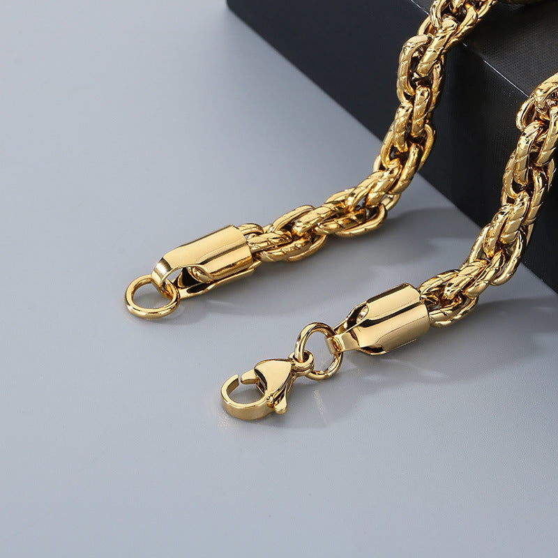 Planderful Mens Stainless Steel Versatile Chain Bracelet