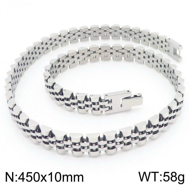 Stainless Steel Men Necklace 10mm Chain Planderful Everyday