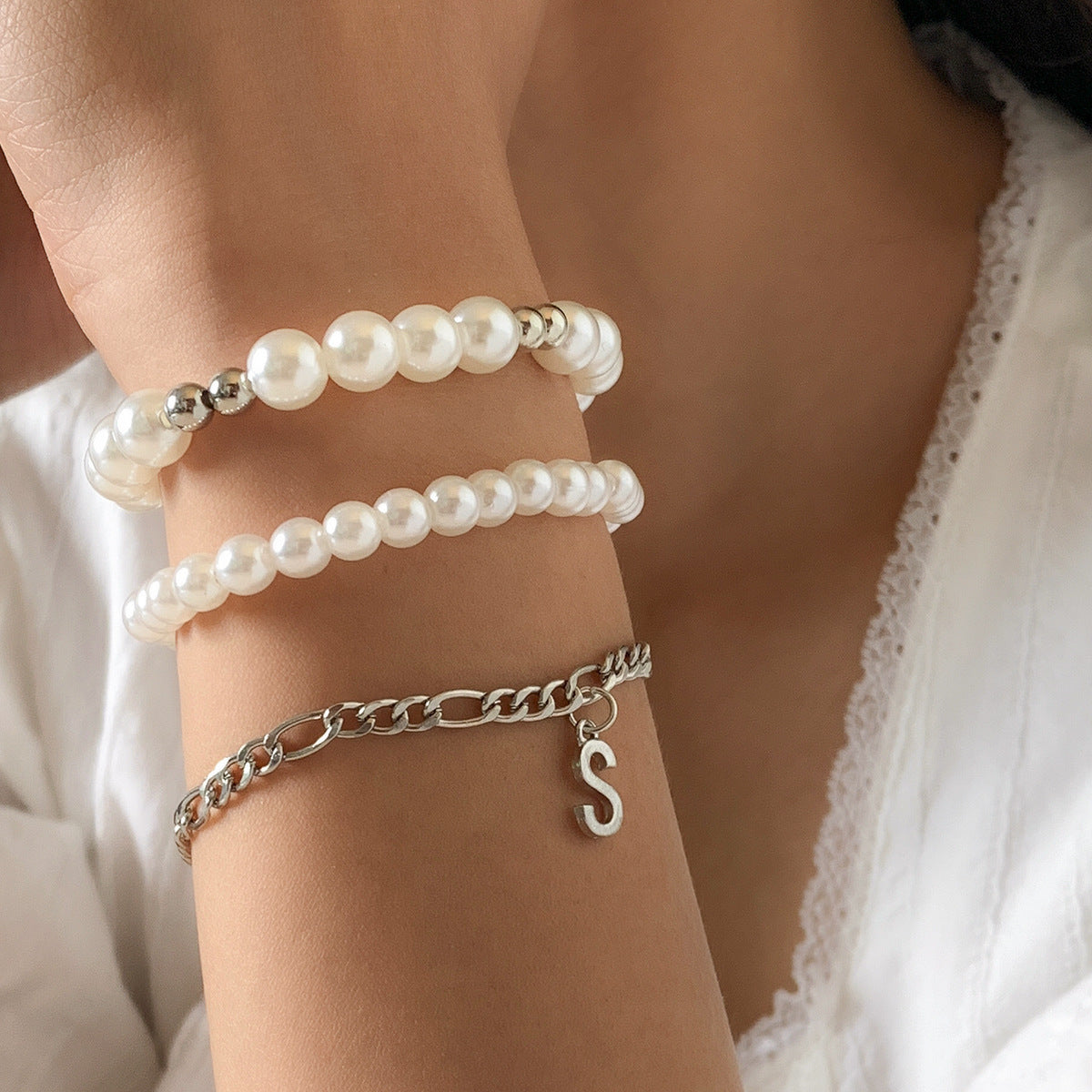 Planderful Beaded Bracelet Set for Women Versatile Exaggerated Multi Layer Design Statement Jewelry Vienna Verve