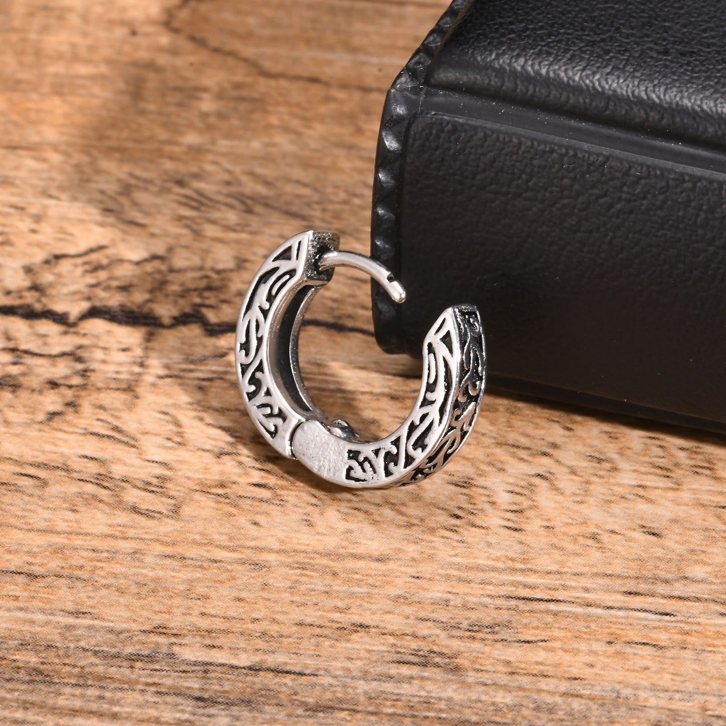 Personalized Men's Stainless Steel Earrings Vintage Hip Hop