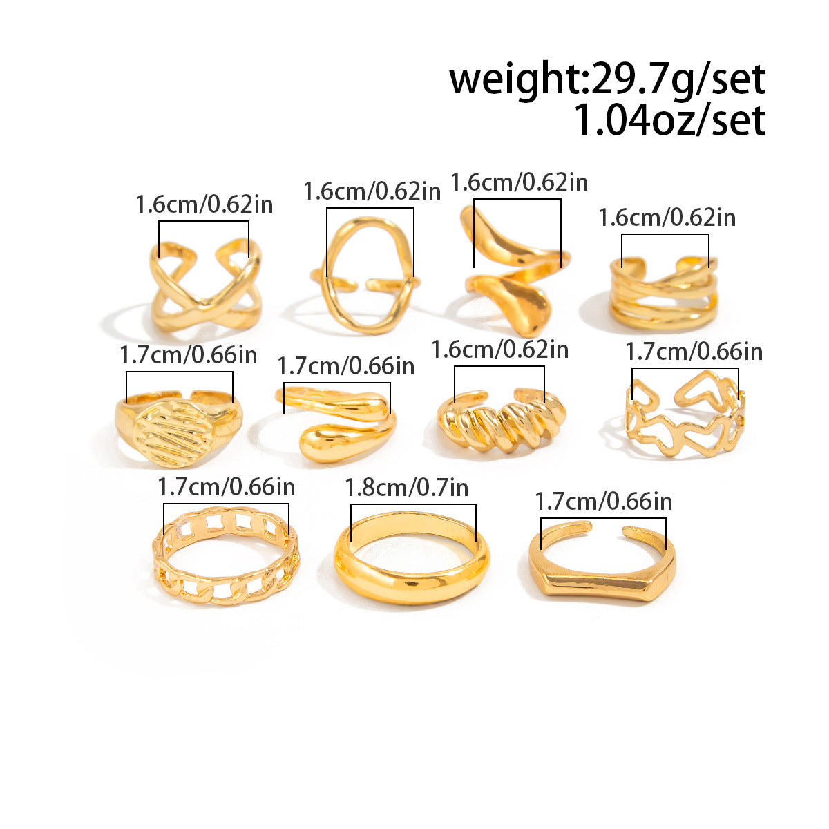 Planderful Vienna Verve Geometric Ring With Liquid Joint Design For Women Modern Minimal Metal Jewelry