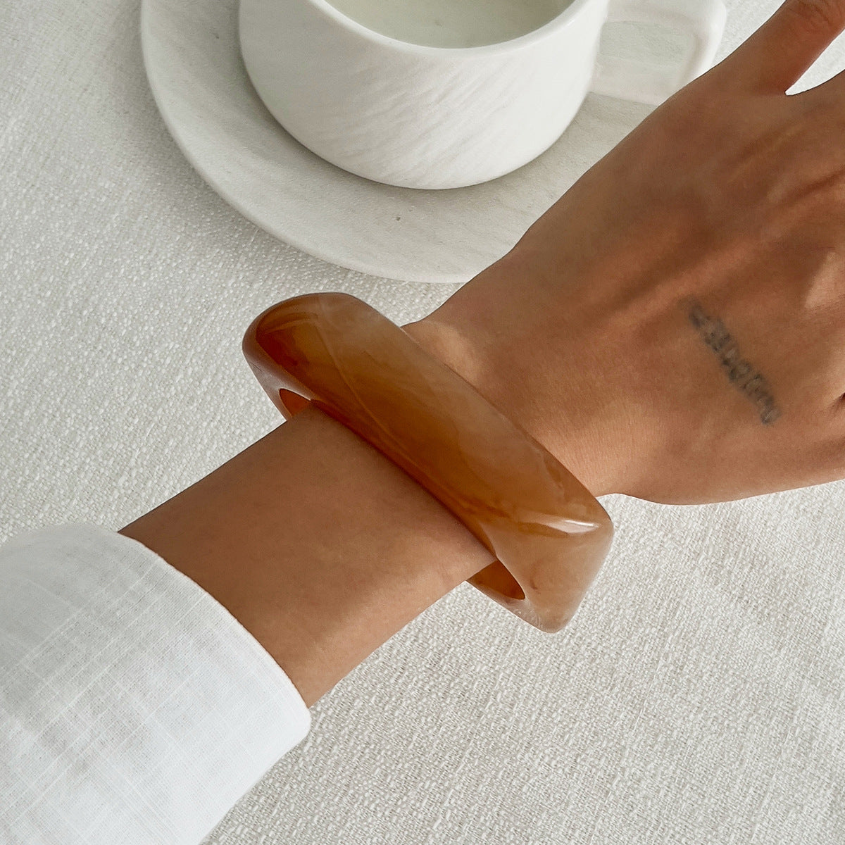 Planderful Geometric Statement Bracelet For Women Vienna Verve Exaggerated Section Heavy Industry Style Bold Jewelry