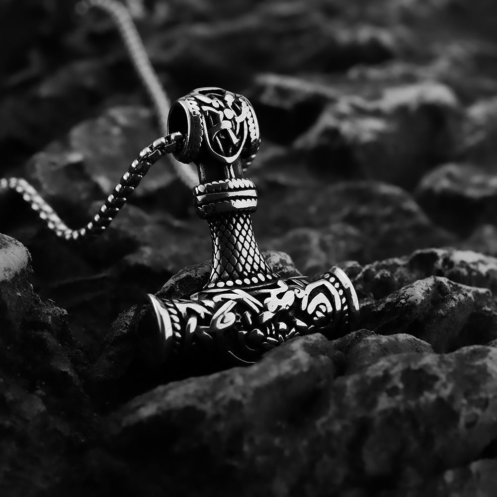 Vintage Nordic Viking Men's Stainless Steel Personalized Pendant