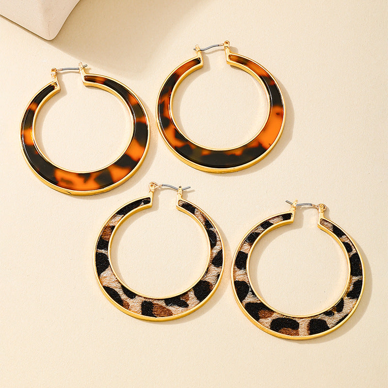Planderful Vienna Verve Earrings – Unique Leopard Print Design