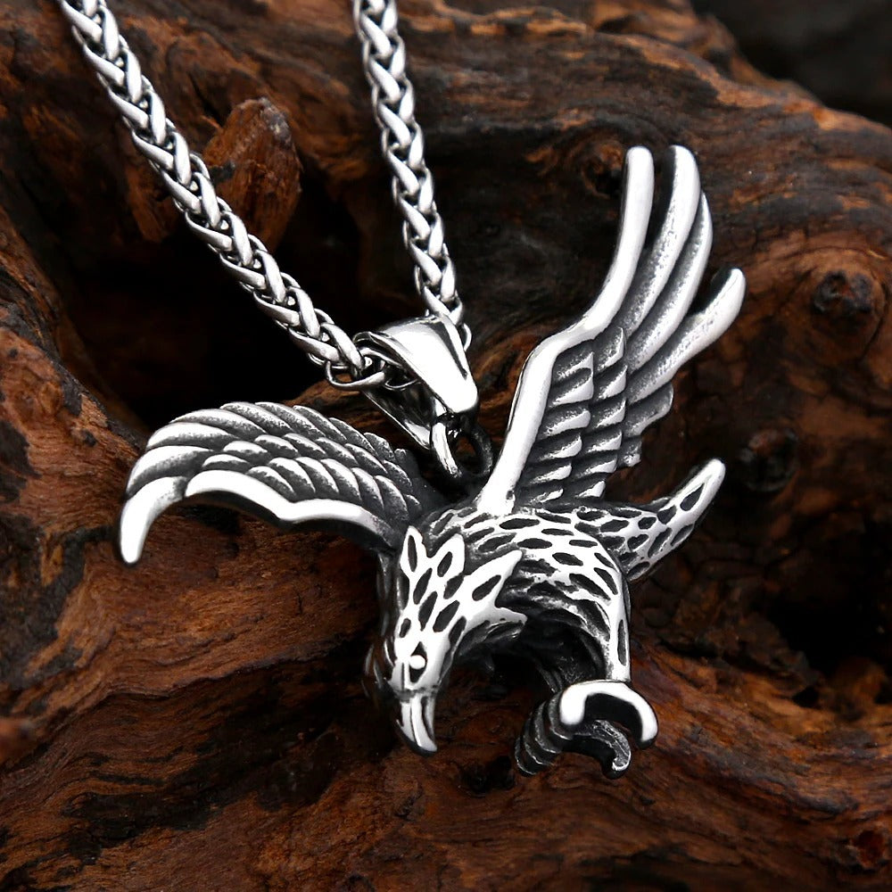 Punk Eagle Stainless Steel Men's Pendant Necklace