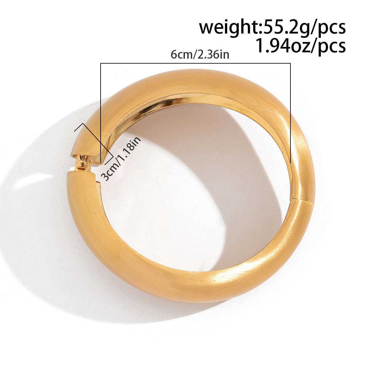 Planderful Vienna Verve Irregular Metal Bracelet For Edgy Punk Fashion Lovers Matte Wide Cuff With Spring Buckle