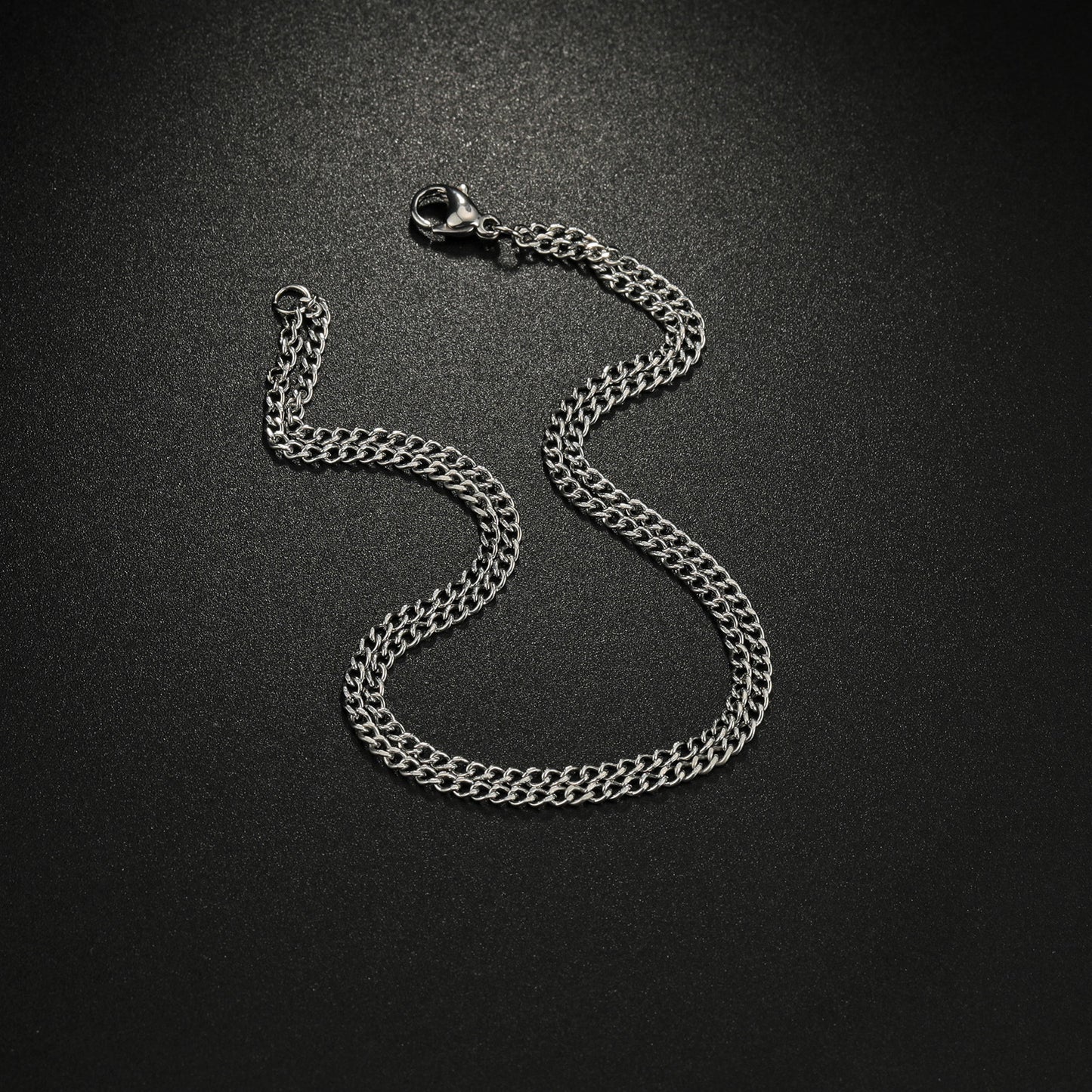 Planderful Everyday Genie Titanium Steel Double Chain Bracelet For Unisex Premium Quality Jewelry