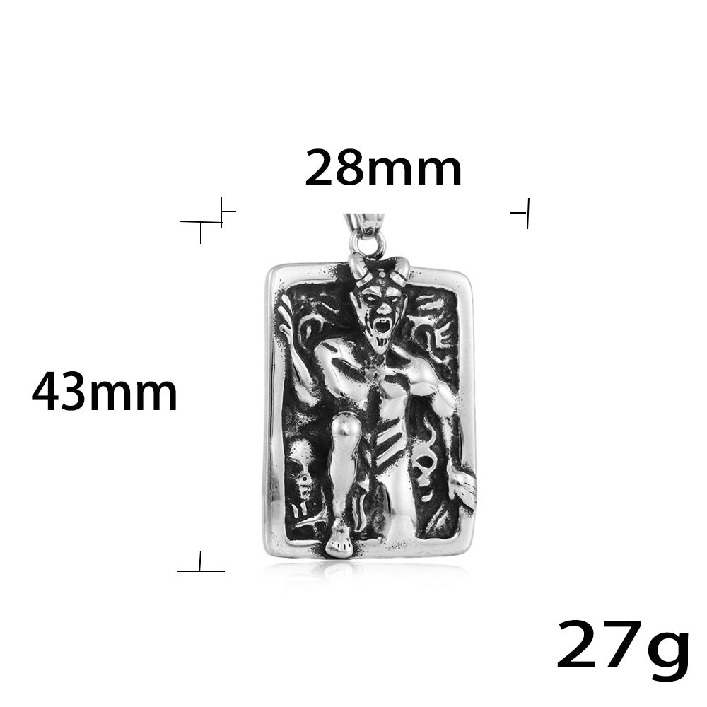 European And American Stainless Steel Claw Monster Pendant