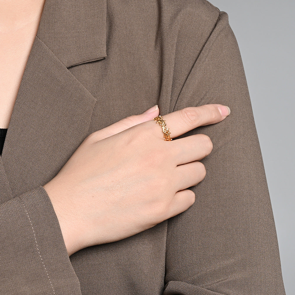 Modern Stainless Steel Ring — Gold / Silver