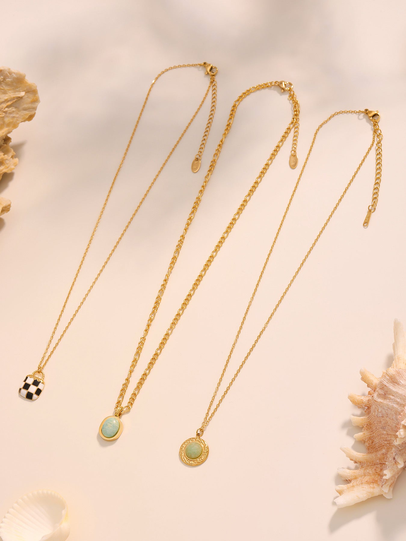 Planderful Turquoise Oval Pendant Necklace For Women