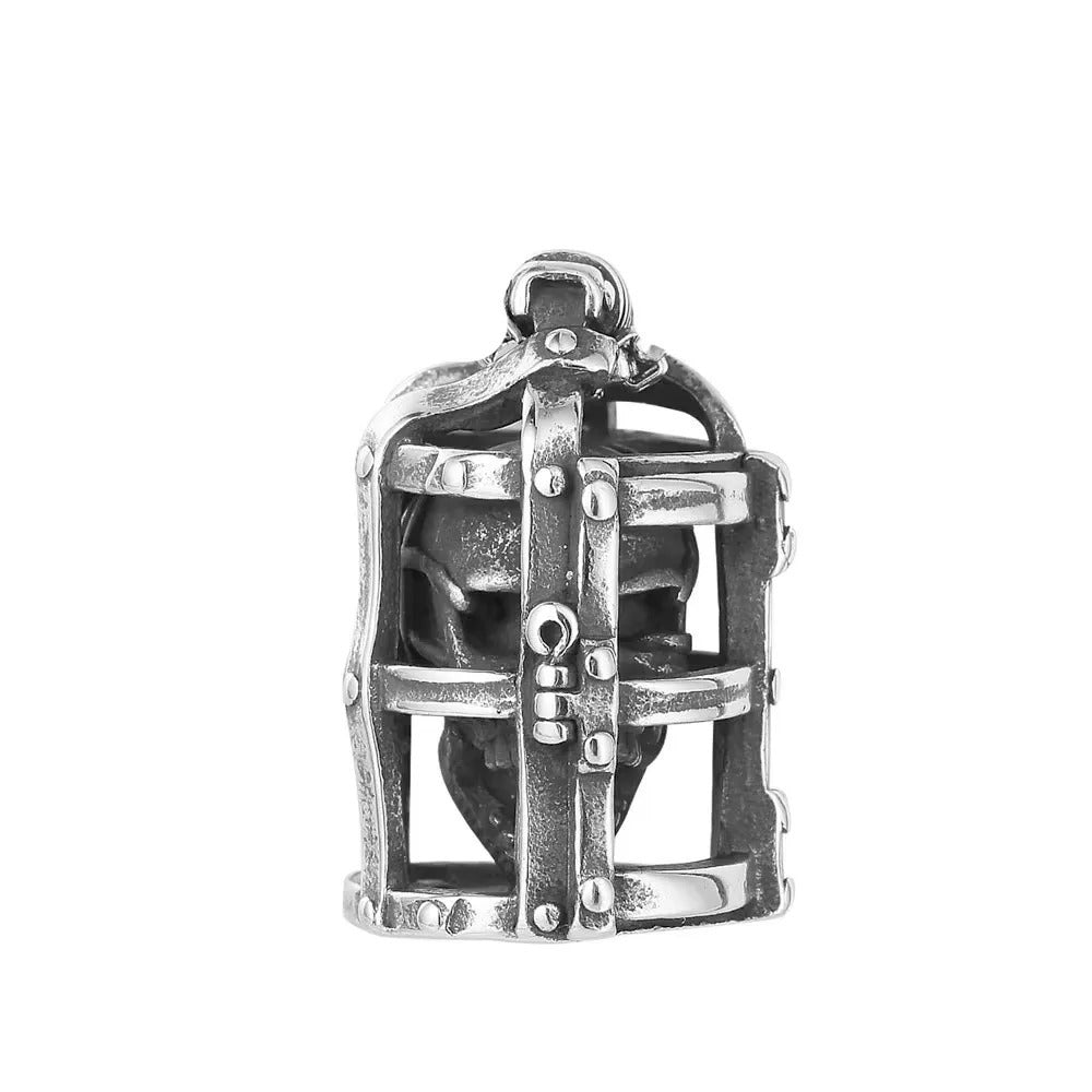 Vintage Skull Stainless Steel Pendant Necklace