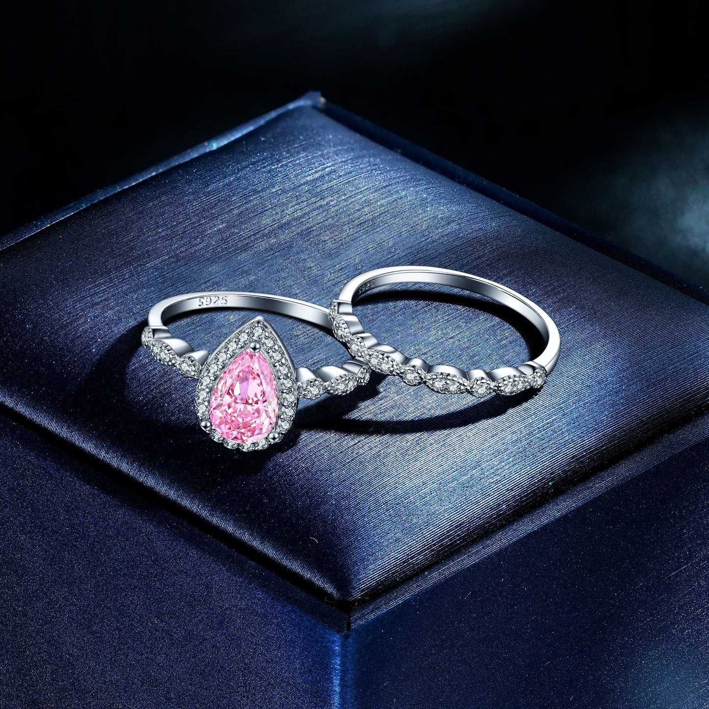 Sterling Silver 1.5ct Colored Treasure Ring for Women