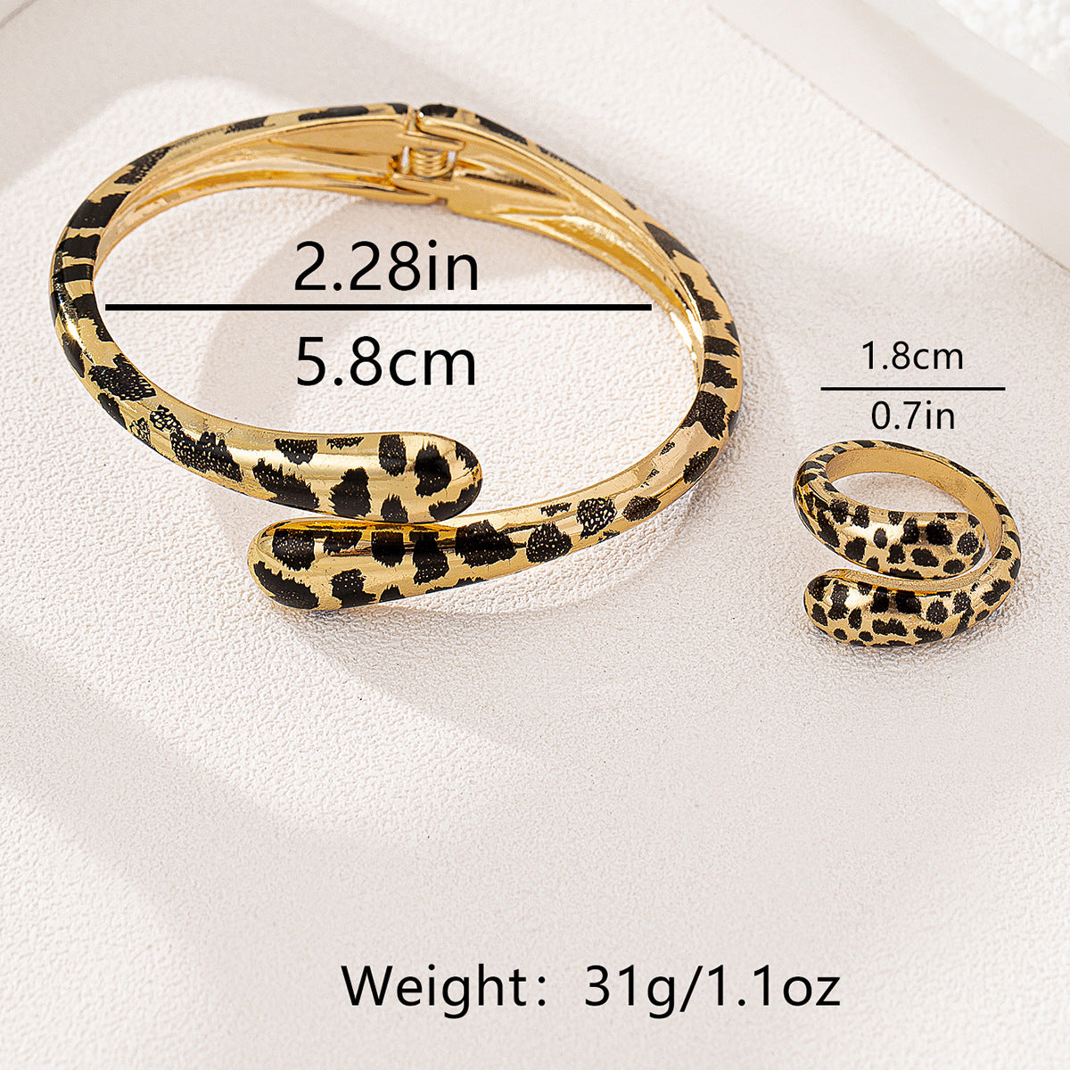 Personalized Leopard Print Jewelry Set for Fashion Lovers