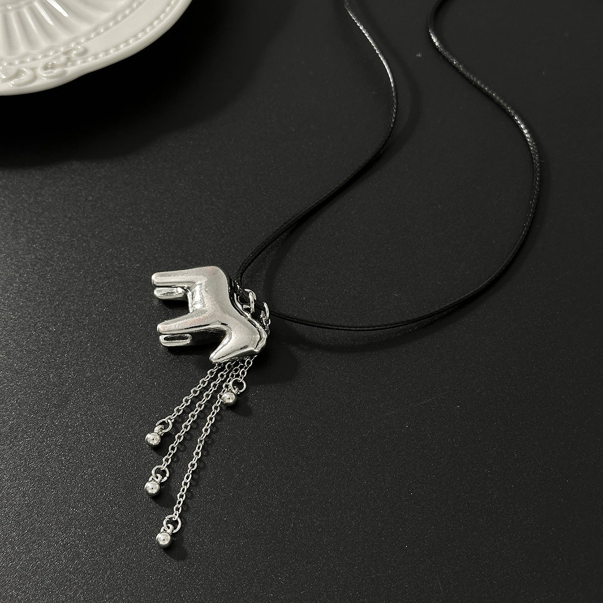 Pony Pendant Long Chain Necklace