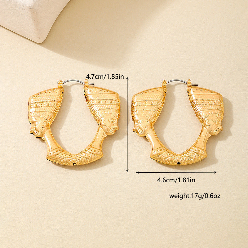 Planderful Vienna Verve Earrings – Unique Retro Metal Design