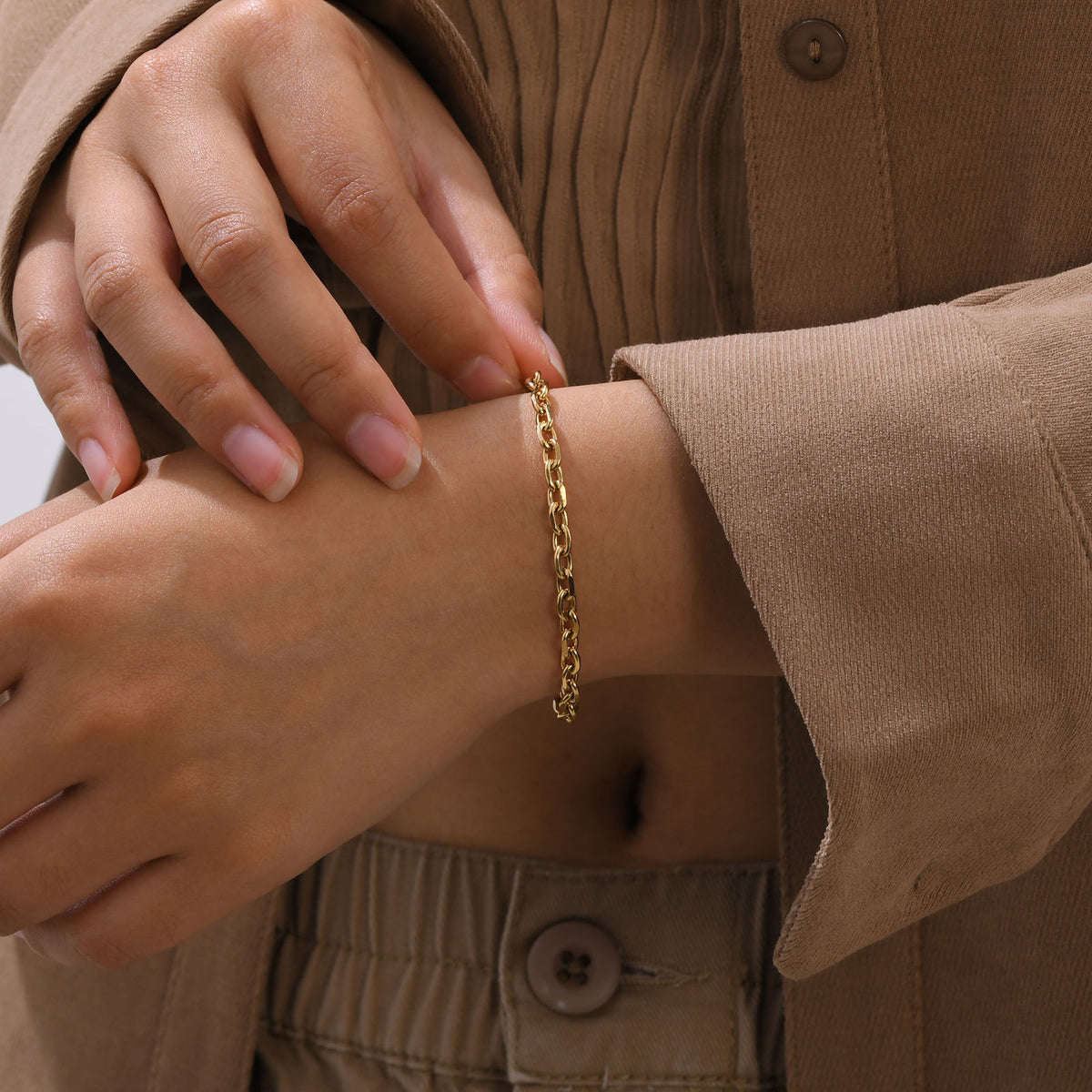 Minimalist Vintage Stainless Steel Bracelet for Women