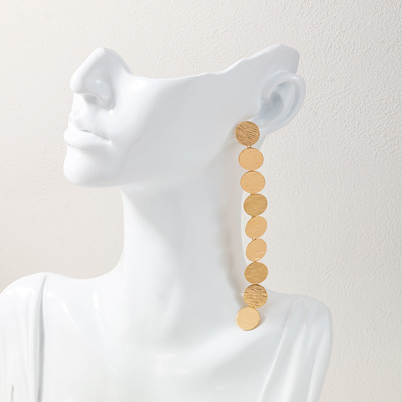 Extravagant Metal Tassel Earrings Set for Women - Vienna Verve Collection