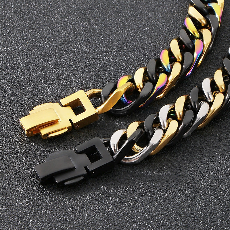 Mens Bracelet Planderful Genie Korean Mix Color Woven