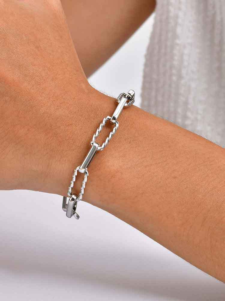 Stainless Steel Chain Bracelet Handmade For Men Planderful